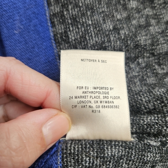 Sparrow by Anthro Casual Sweater Dress Small Blue Grey - Picture 7 of 11